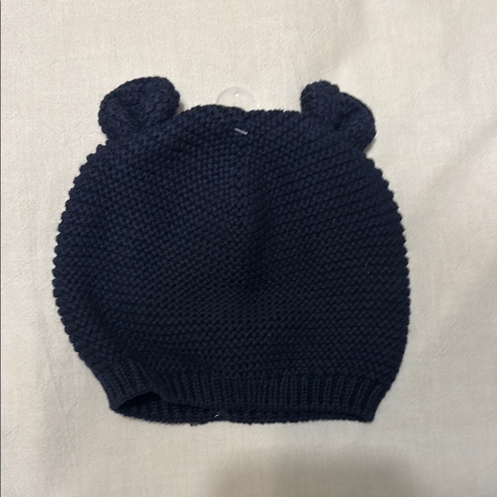 GAP Blue Beanie Hat with Bear Ears